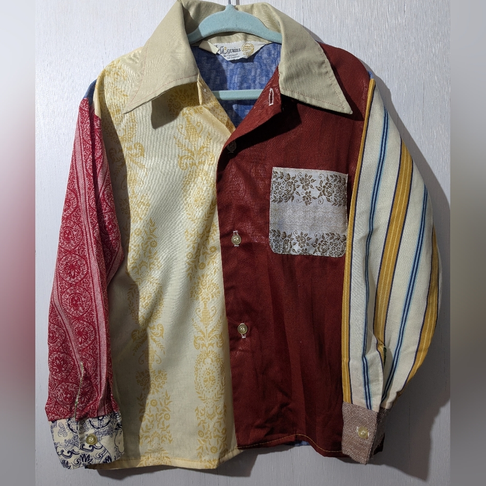 Russell Athletic Multicolor Patchwork Shirt Jacket